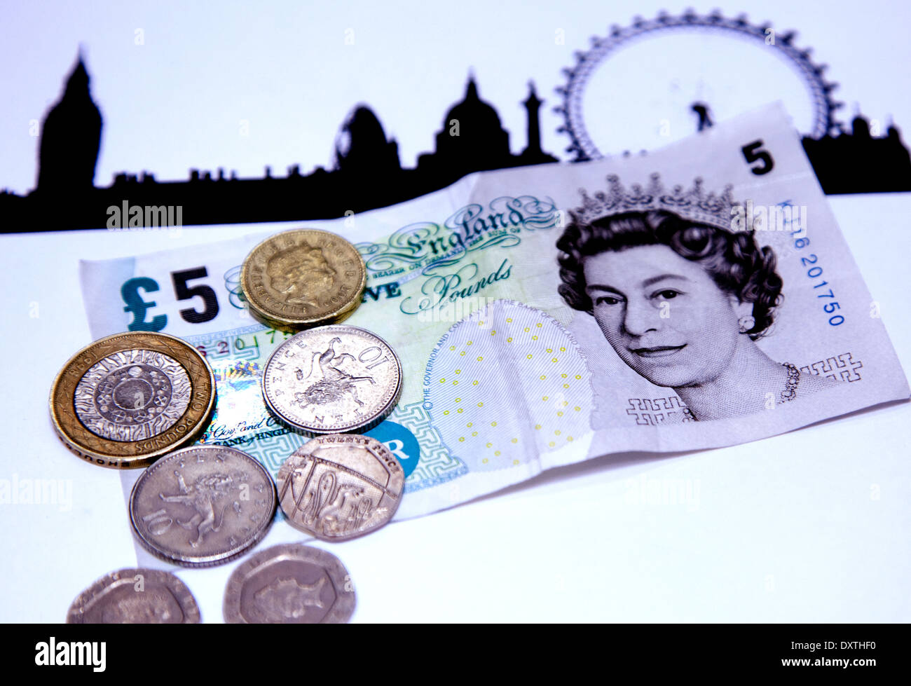 Vivere a Londra retribuzione è attualmente £8.80 per ora (marzo 2014) Foto Stock