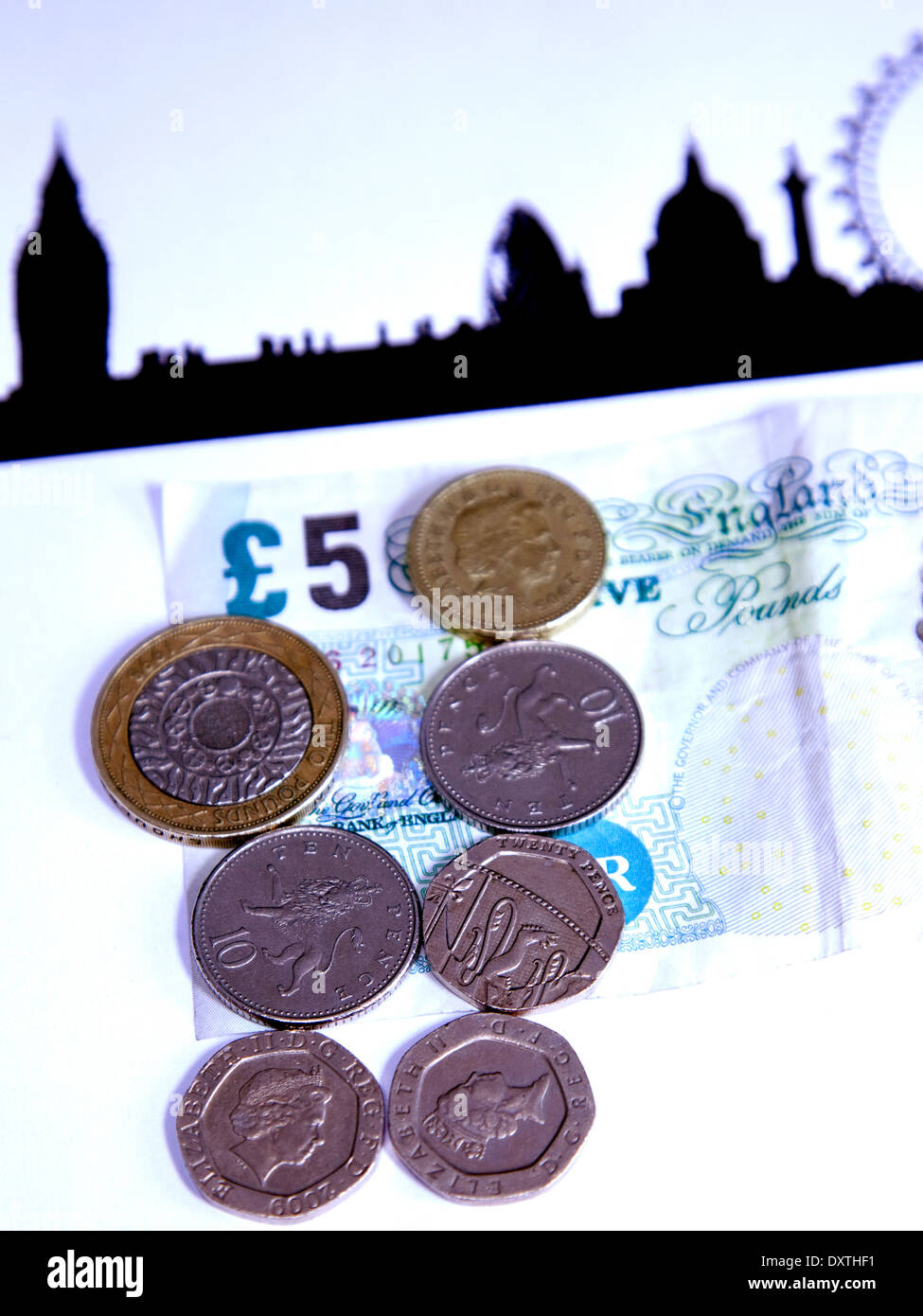Vivere a Londra retribuzione è attualmente £8.80 per ora (marzo 2014) Foto Stock