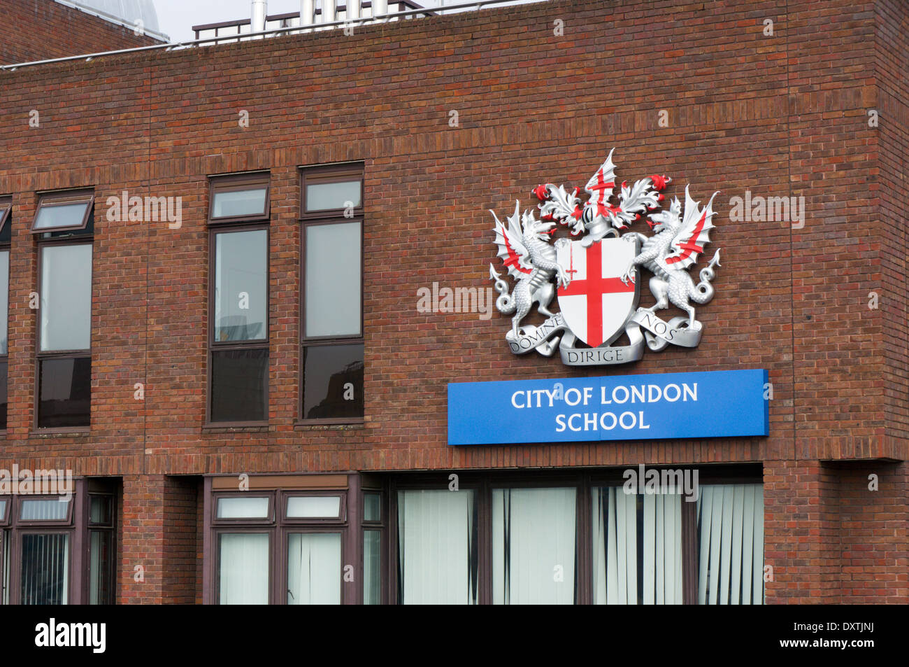 La City of London School di Queen Victoria Street, Londra. Foto Stock