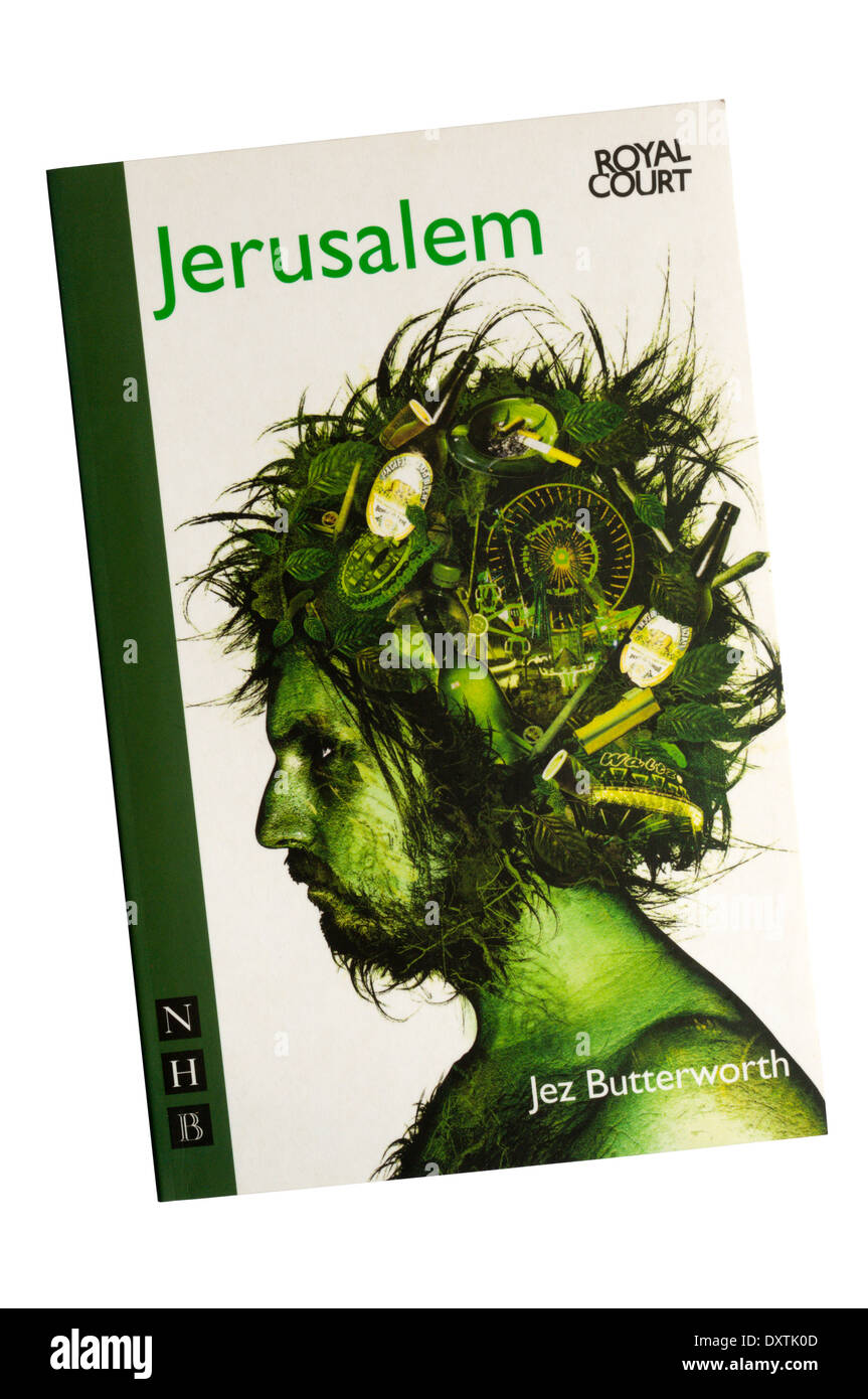 Programma / testo per la produzione 2009 di Gerusalemme da Jez Butterworth presso il Royal Court Theatre. Foto Stock