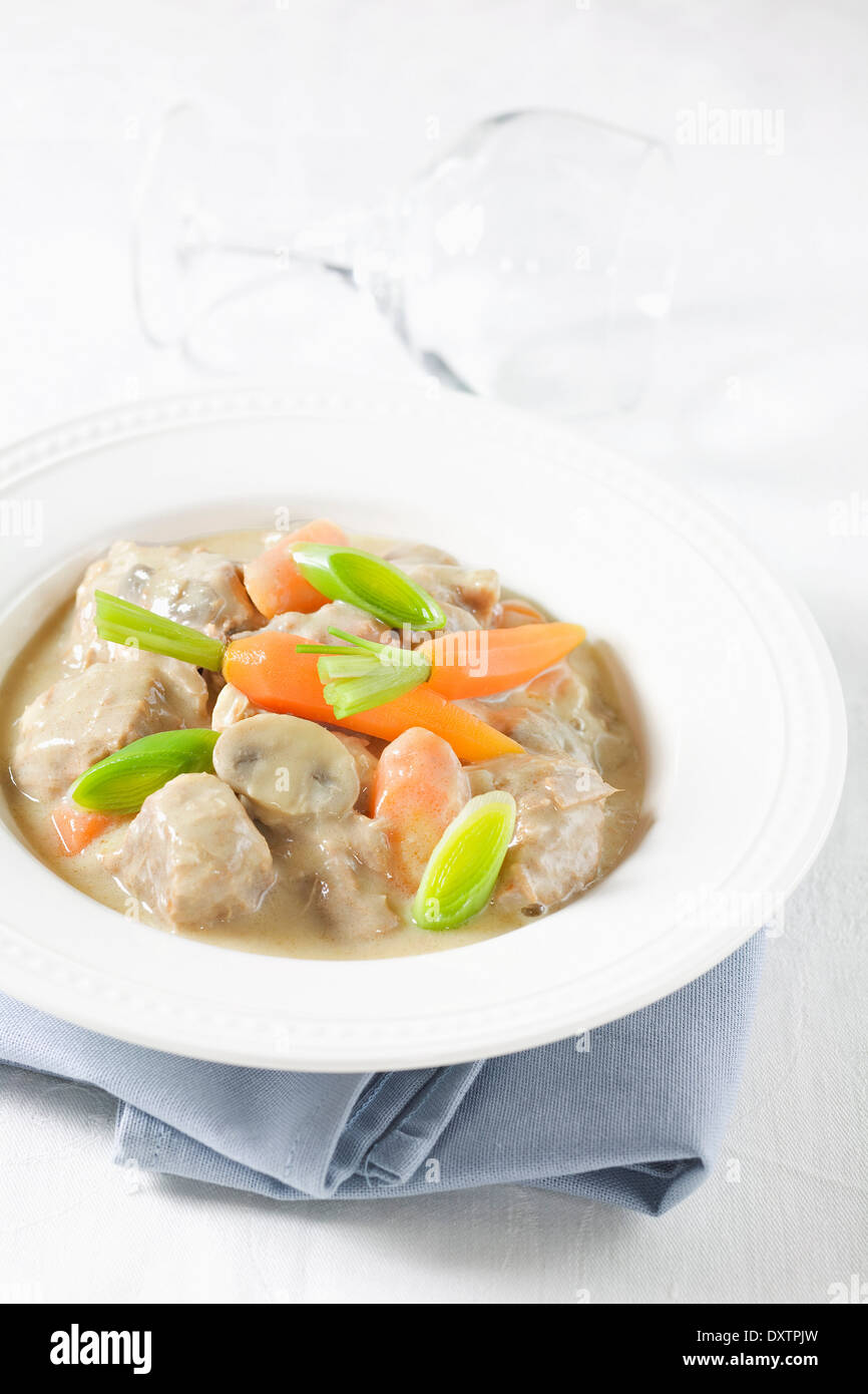 Blanquette di vitello Foto Stock