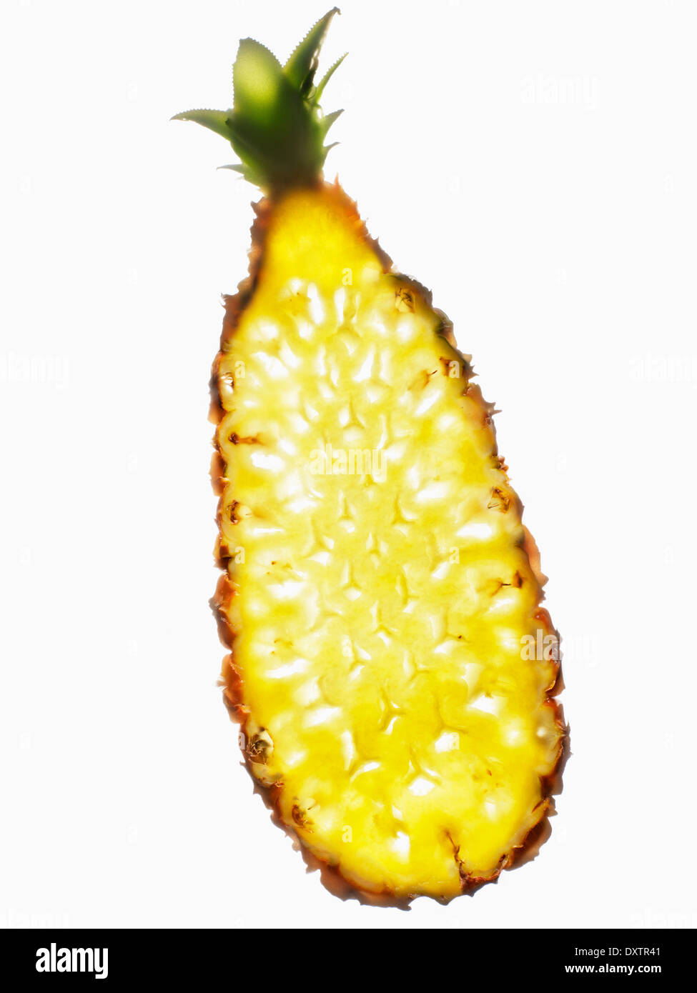 Strato sottile di ananas Foto Stock