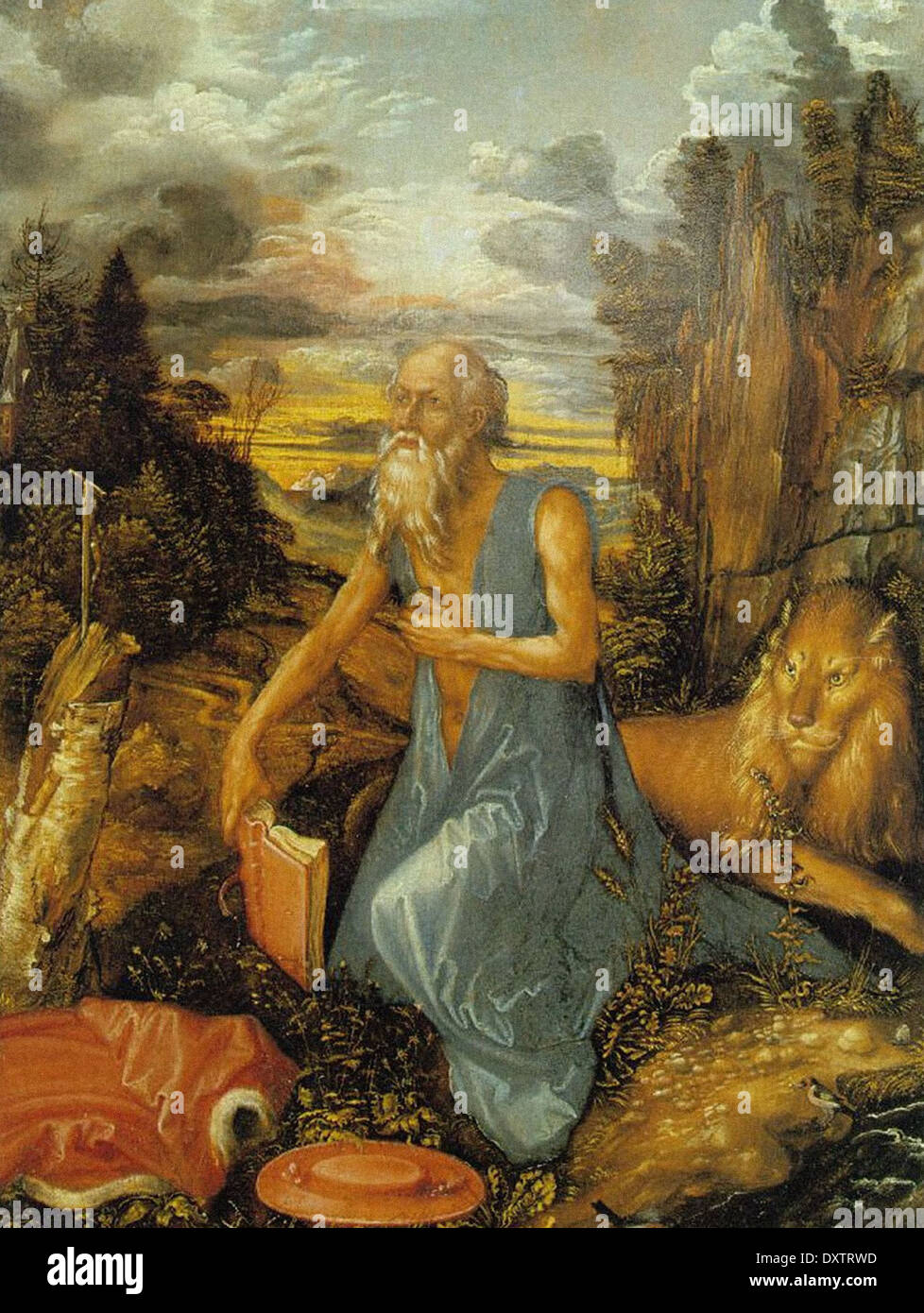 Albrecht Dürer San Girolamo nel deserto Foto Stock