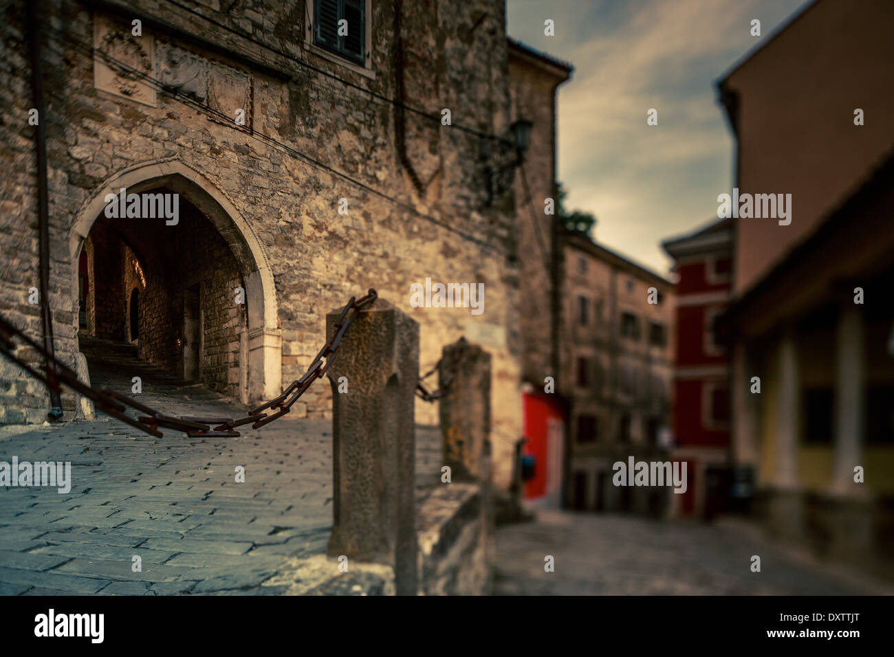 Motovun, Città Vecchia, Istria, Croazia Foto Stock