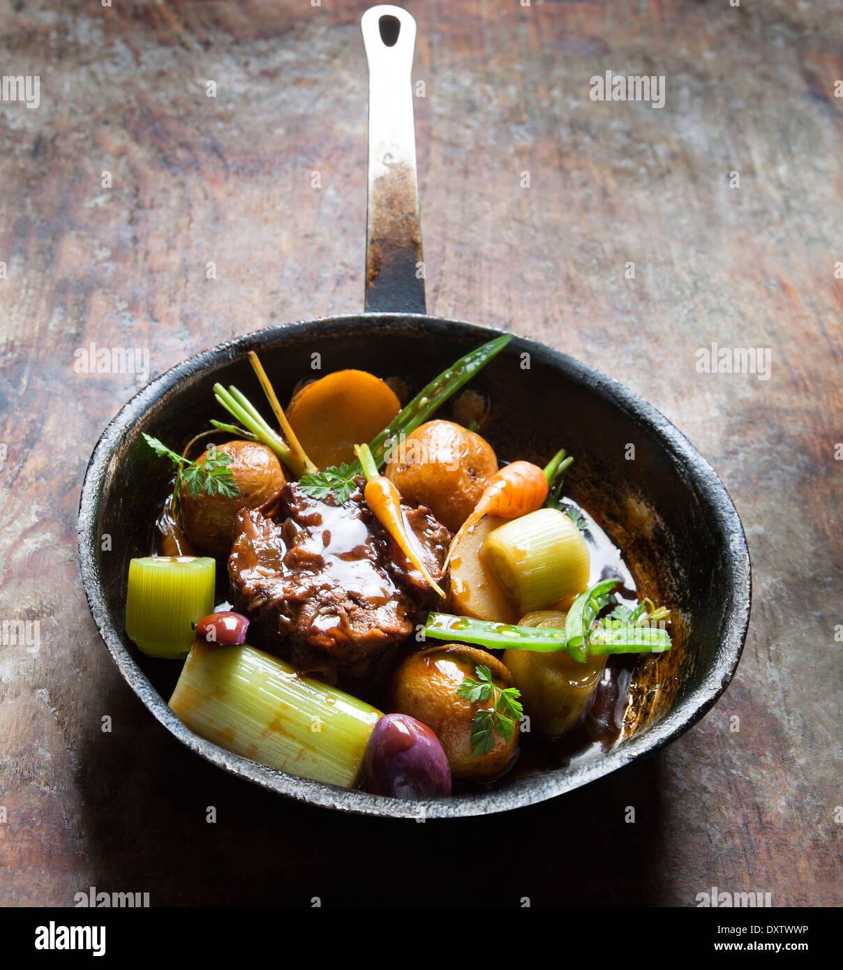 Molla stufato di vegetali Foto Stock