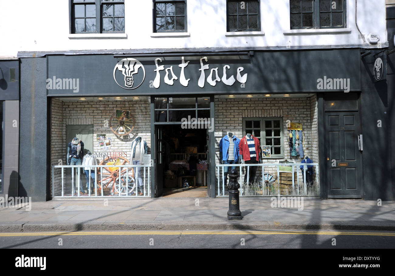 Faccia grassa fashion store shop Kings Road Chelsea London SW3 REGNO UNITO Foto Stock