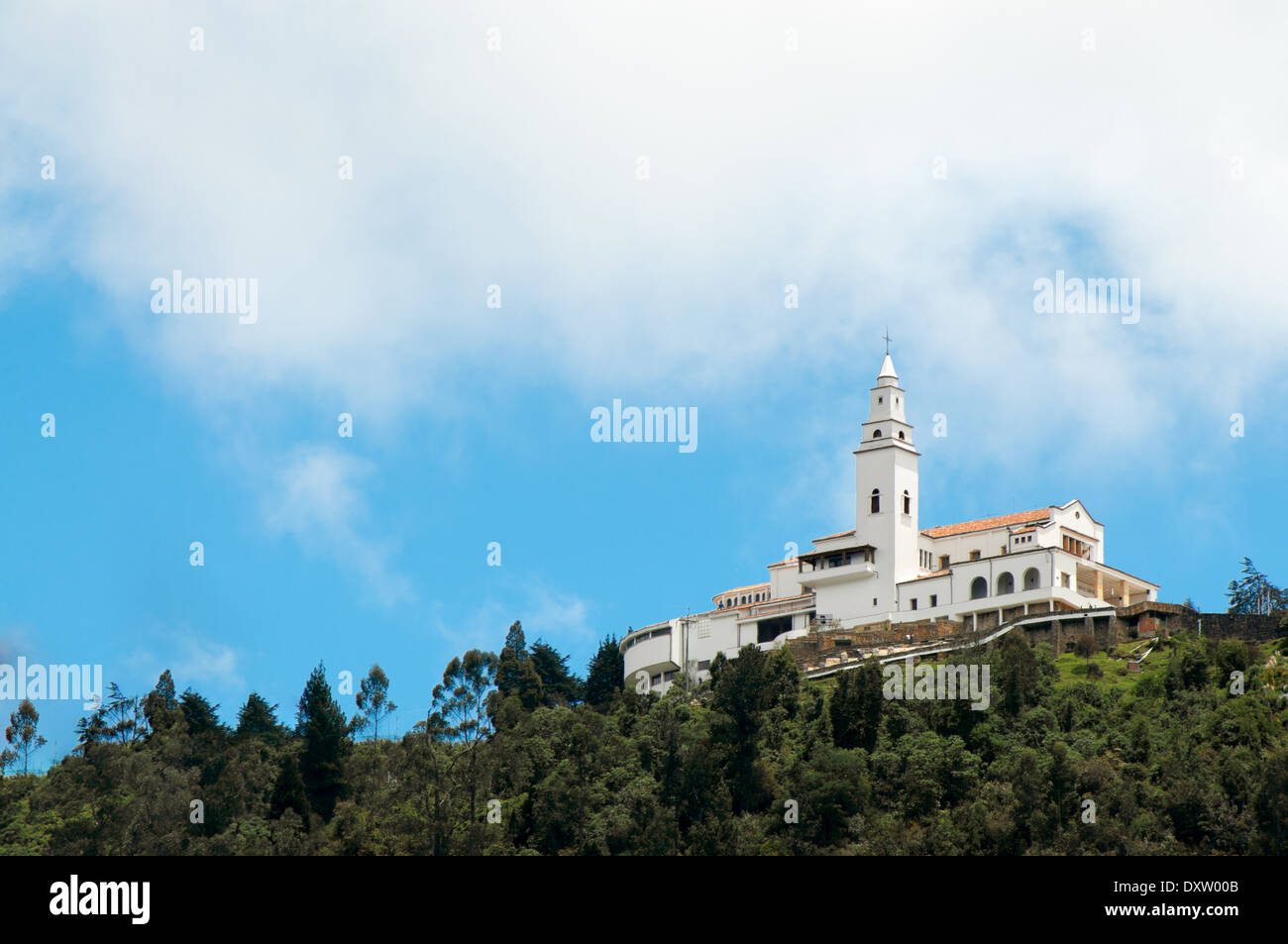 Monserrate chiesa alta delle Ande montagne Foto Stock