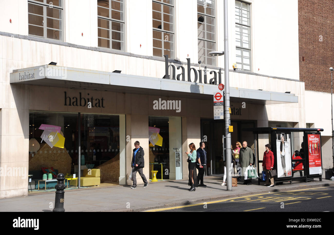 Habitat store shop Kings Road Chelsea London SW3 REGNO UNITO Foto Stock