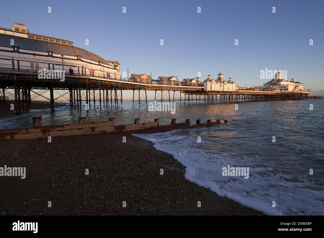Eastbourne Pier. East Sussex, Inghilterra, Regno Unito. Foto Stock