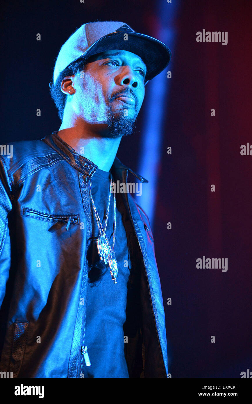 Chevy Woods compie durante Wiz Khalifa 2050 World Tour e Taylor Pista atterraggio a centro BankUnited Coral Gables Florida - 01.12.12 con: Chevy boschi dove: CORAL GABLES Florida Stati Uniti quando: 01 Dic 2012 Foto Stock