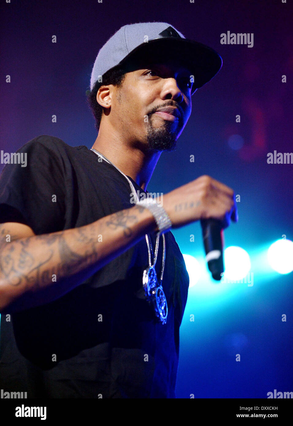 Chevy Woods compie durante Wiz Khalifa 2050 World Tour e Taylor Pista atterraggio a centro BankUnited Coral Gables Florida - 01.12.12 con: Chevy boschi dove: CORAL GABLES Florida Stati Uniti quando: 01 Dic 2012 Foto Stock