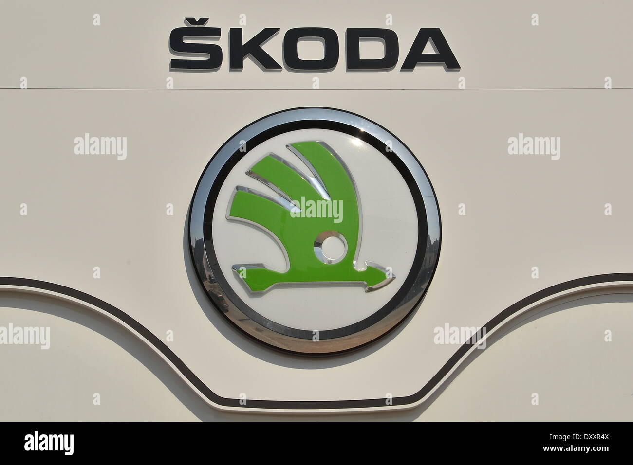 Skoda, logo Foto Stock