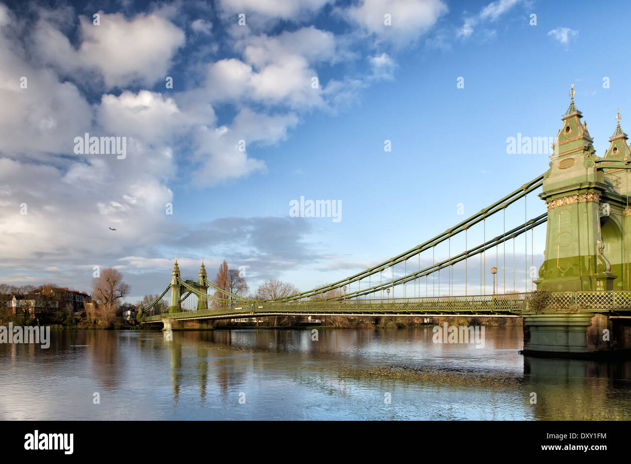 Hammersmith Bridge di Londra Foto Stock