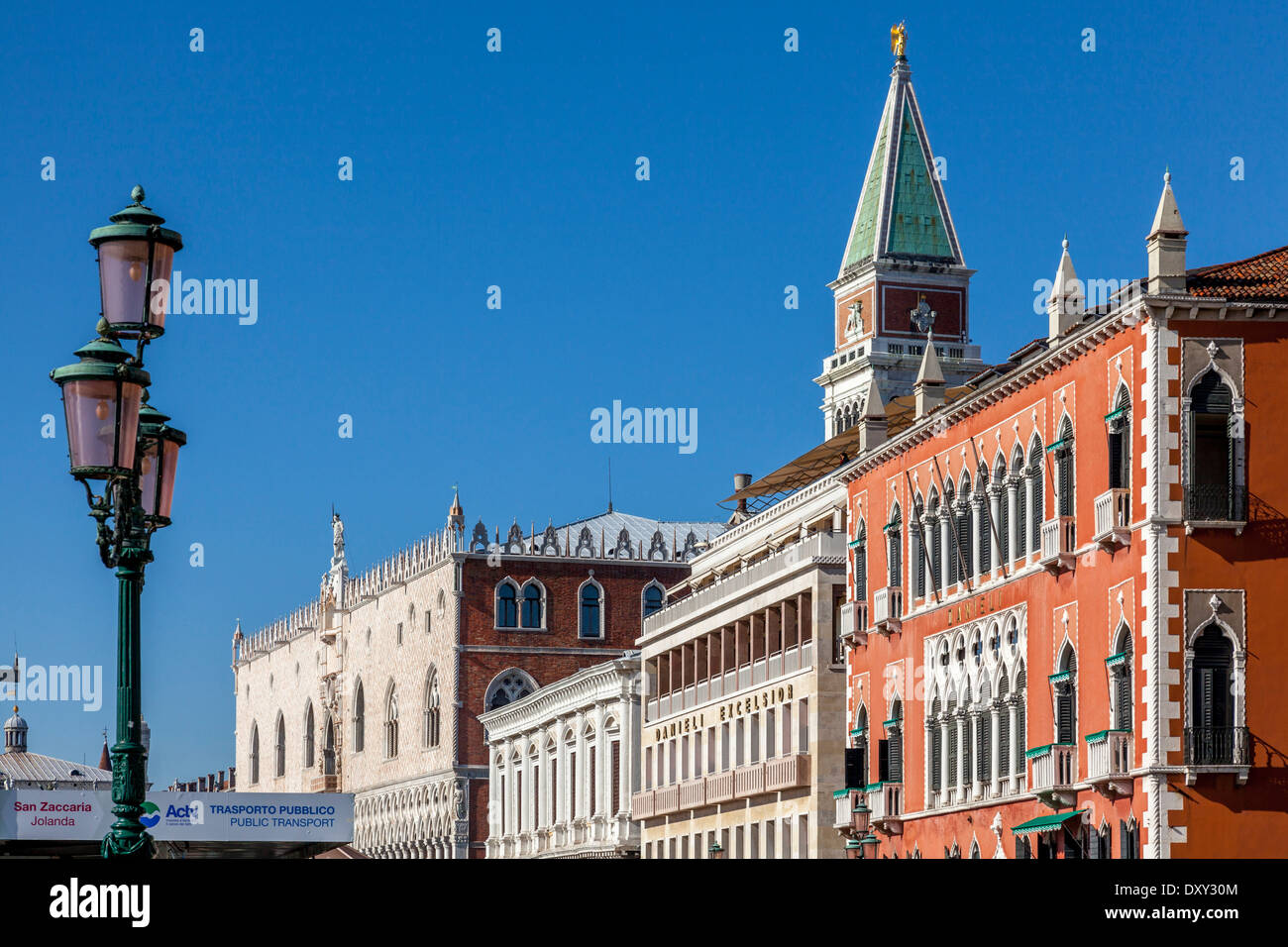 Architettura veneziana, Venezia, Italia Foto Stock