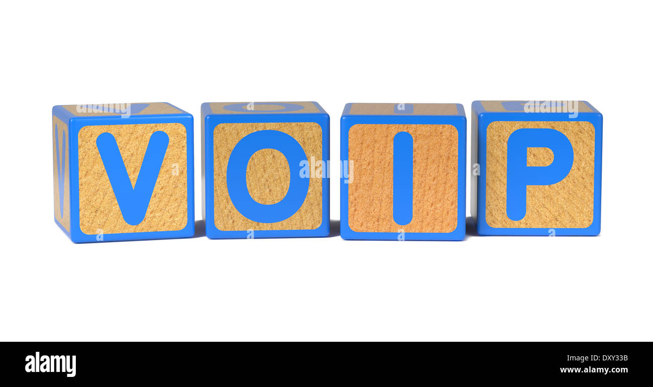 VOIP - colorati alfabeto per bambini blocchi. Foto Stock