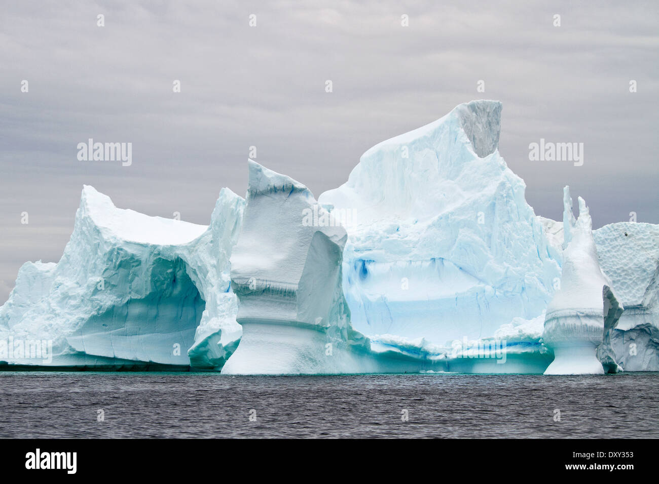 L'Antartide paesaggio antartico blu Iceberg, Ice berg, iceberg e ghiaccio. Foto Stock