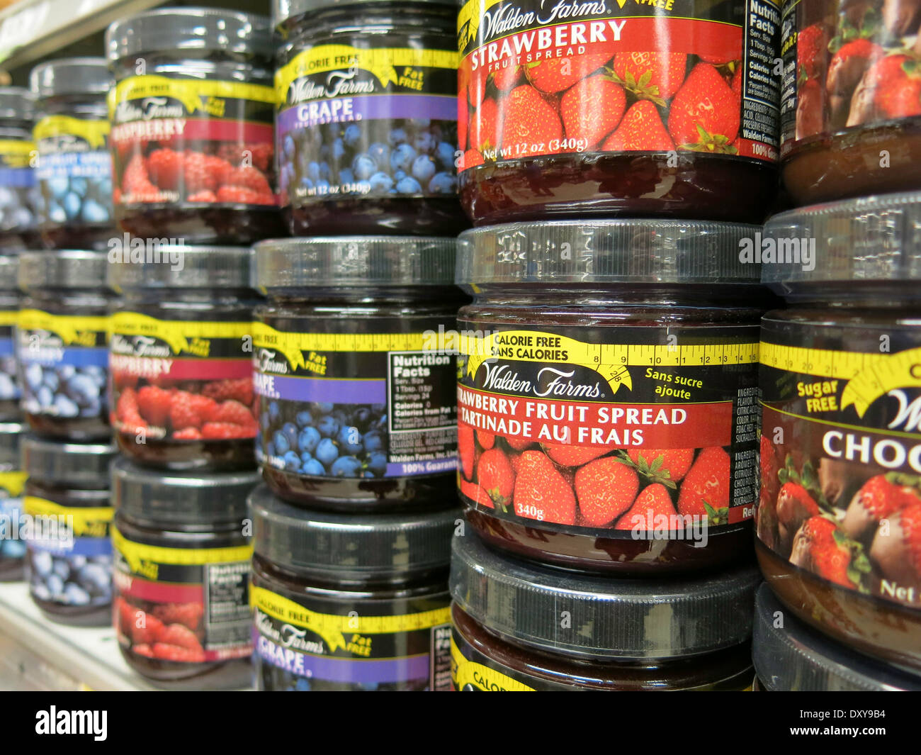 Marmellate e gelatine di corsia, Publix Super mercato a Tampa, Florida Foto Stock