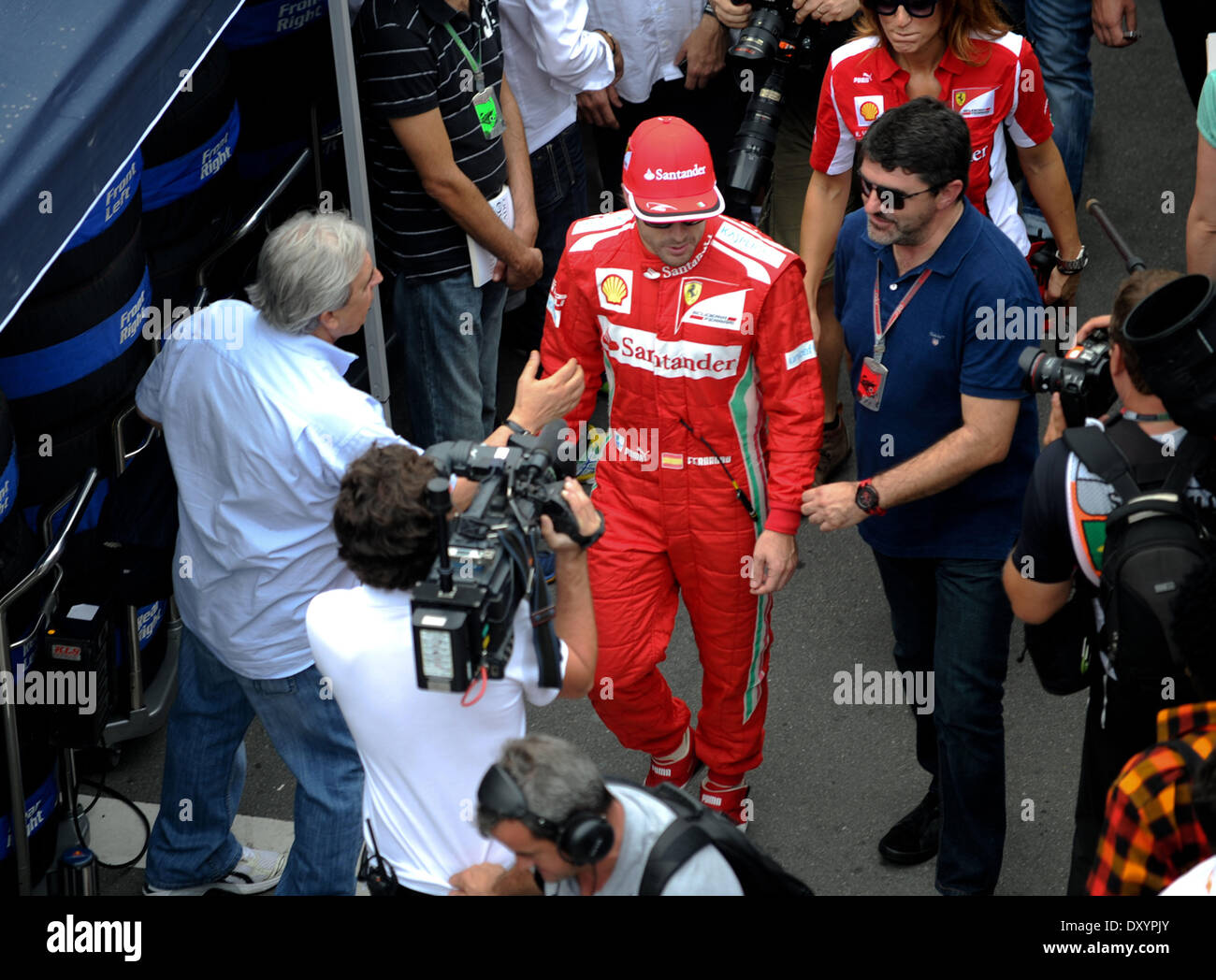 Fernando Alonso Spagna - Ferrari F1 nel Gran Premio del Brasile a Interlagos Sao Paulo in Brasile - 24.11.12 con: Fernando Alonso dove: SAO PAULO - Interlagos SAO PAULO IN BRASILE QUANDO: 24 Nov 2012 Foto Stock