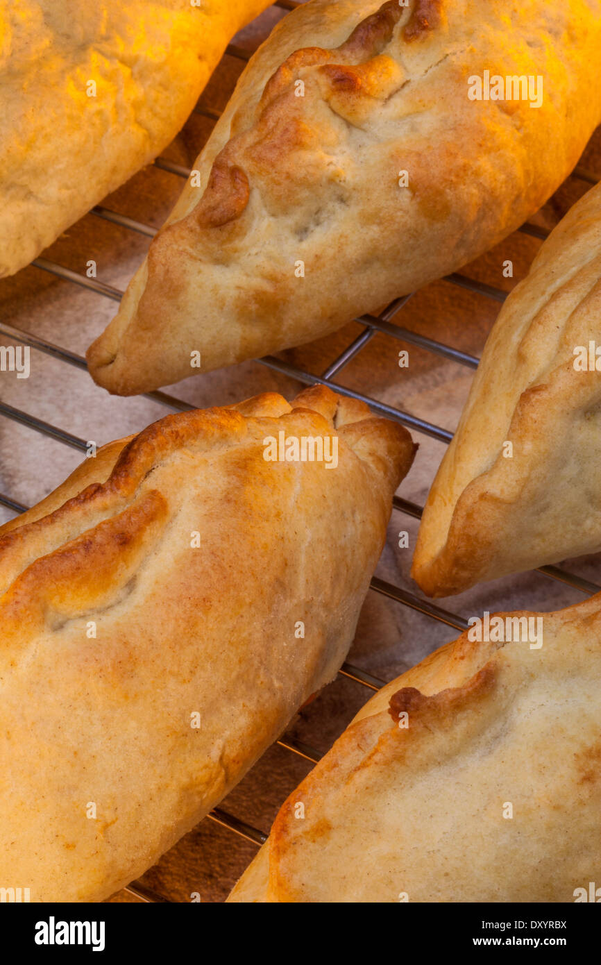 Un pasty (pastie o pastoso britannica) Foto Stock