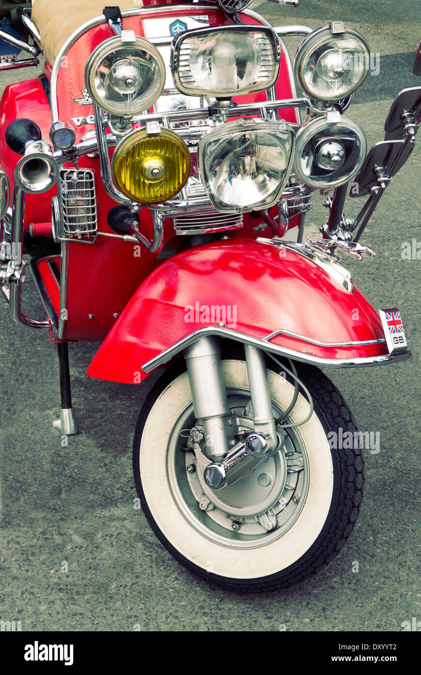 Mod scooter Vespa Foto Stock