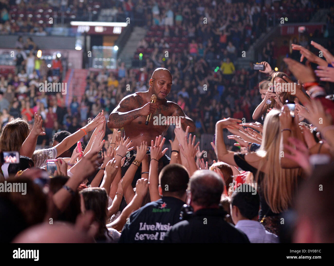 Y100's Jingle Ball 2012 a BB&T Center - spettacoli con: Flo Rida dove: Sunrise Florida Stati Uniti quando: 09 Dic 2012 Foto Stock