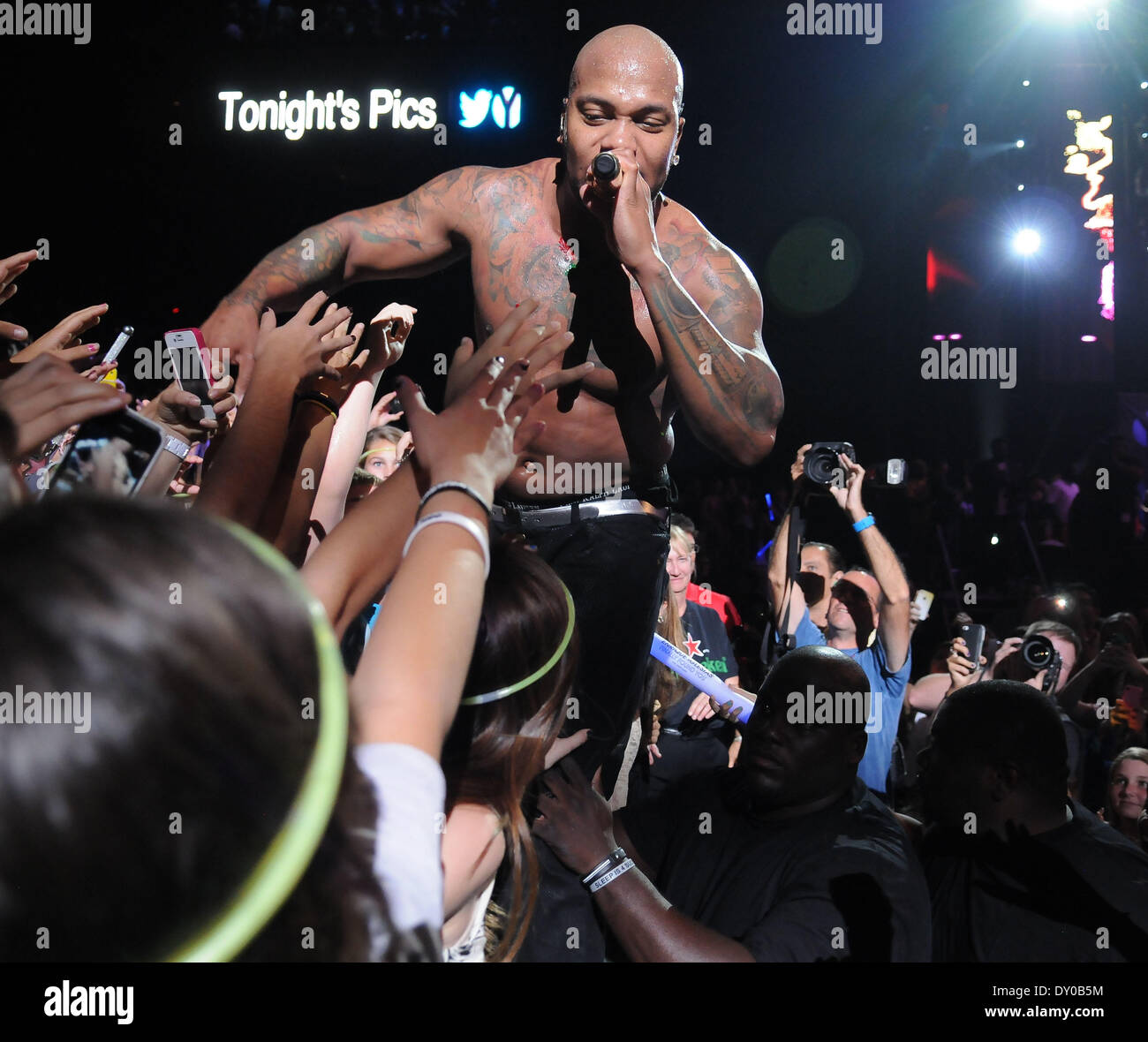 Y100's Jingle Ball 2012 a BB&T Center - spettacoli con: Flo Rida dove: Sunrise Florida Stati Uniti quando: 08 Dic 2012 Foto Stock