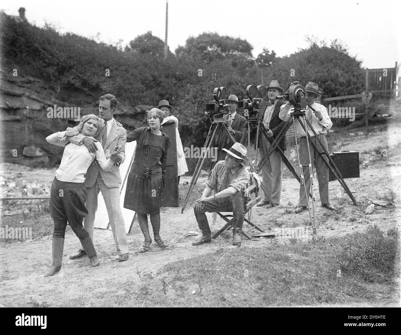 William Reed filmare 'il romanticismo di Runnibede', Sydney, 1927 / Sam il cofano Foto Stock