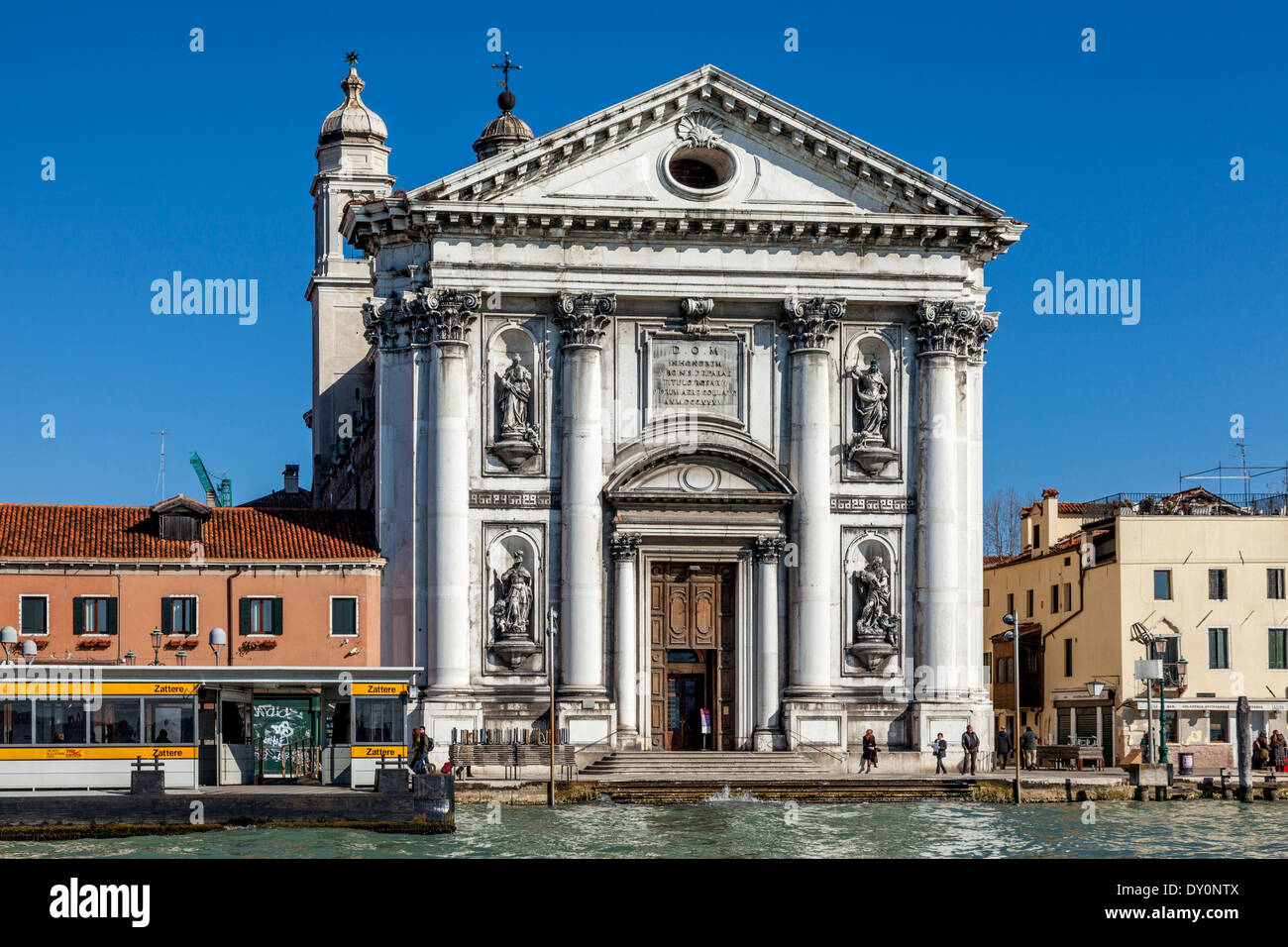Santa Maria del Rosario Chiesa (I Gesuati), Zattere, Venezia, Italia Foto Stock