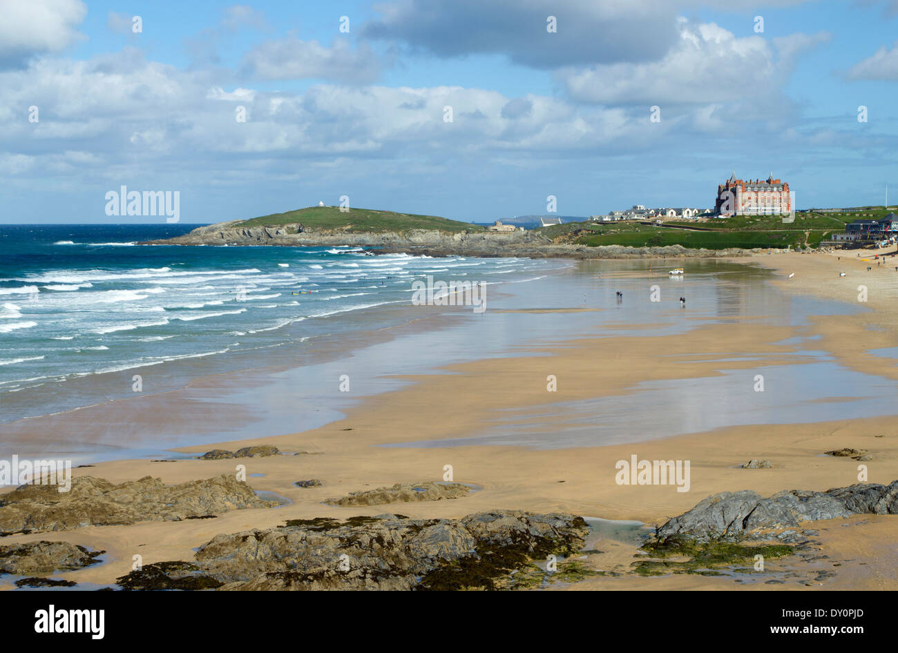 Fistral Beach in Newquay Cornwall, Regno Unito. Foto Stock