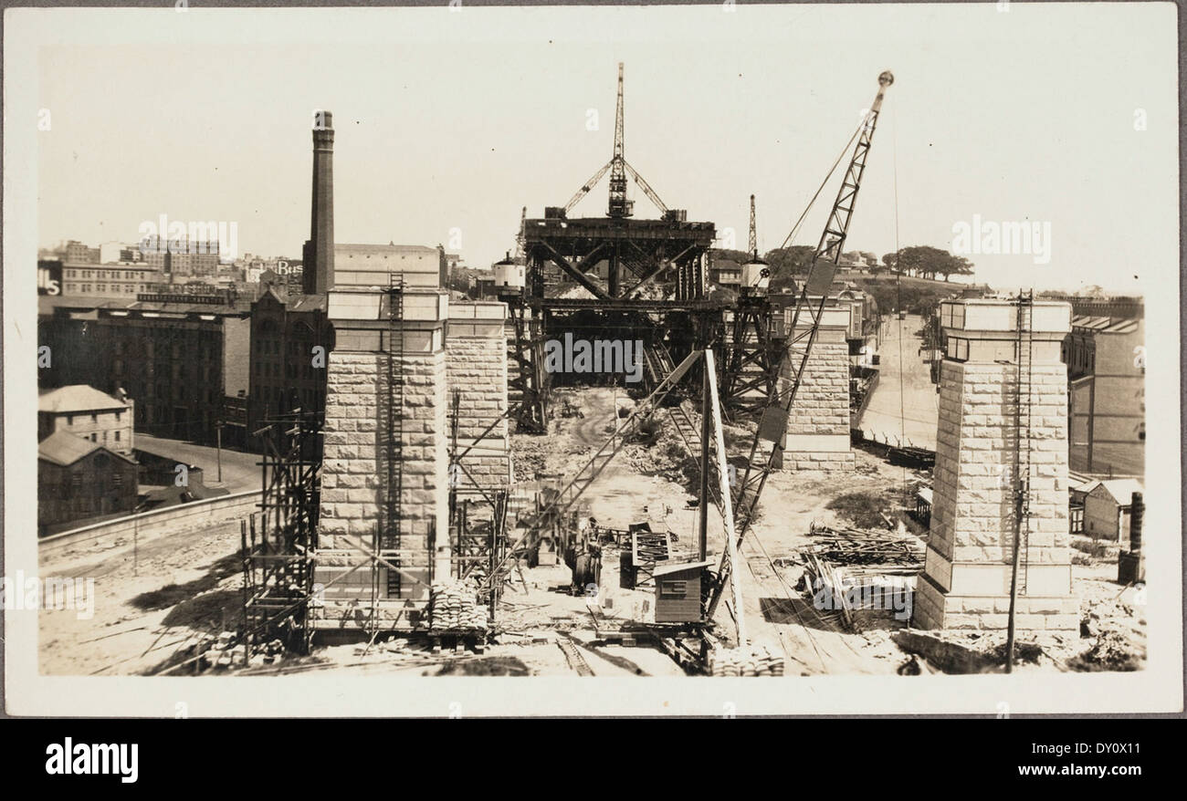 Stanley, S.B. Purves - fotografie della cava a Moruya utilizzato per la costruzione del Ponte del Porto di Sydney, 1925-1927 Foto Stock