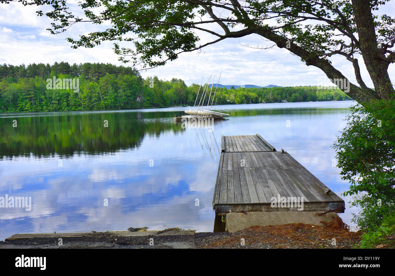 Sail Camp, Lincolnville, Maine Foto Stock