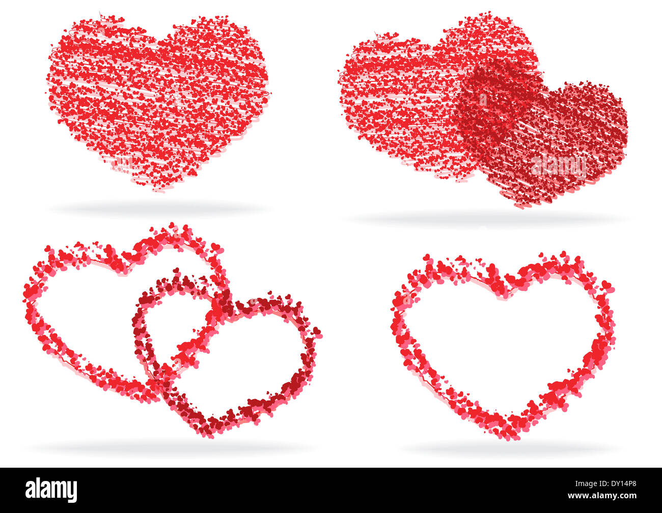 SVG, Vettoriale - Set Di Cuori Decorativi Rossi E Rosa. Collezione Di Cuori  Stilizzati Per Decorazioni Di Nozze O Biglietti Di Auguri Per San Valentino  O Altri Modelli. Elemento Decorativo Astratto. Vettore.