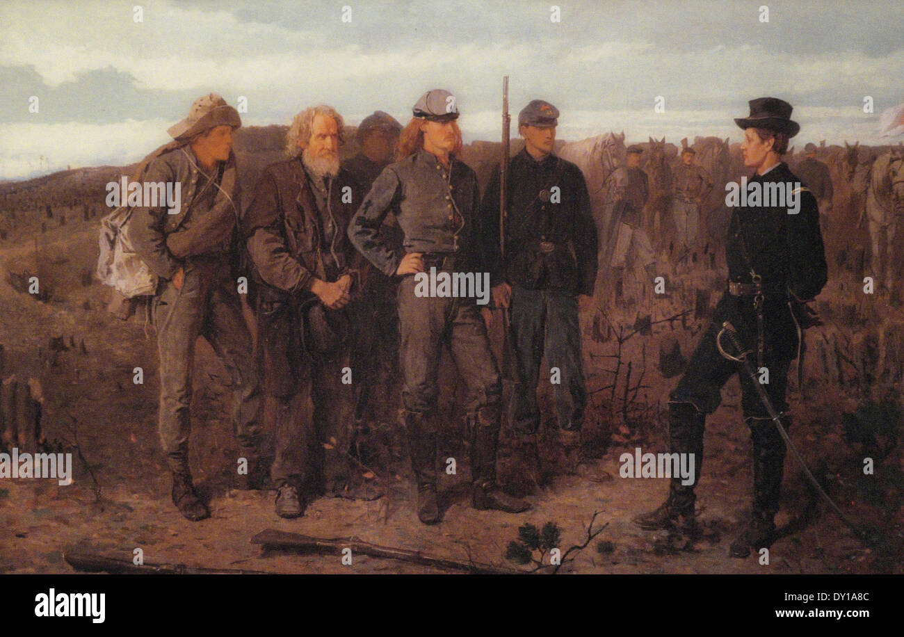 I prigionieri da parte anteriore da Winslow Homer - USA GUERRA CIVILE Foto Stock