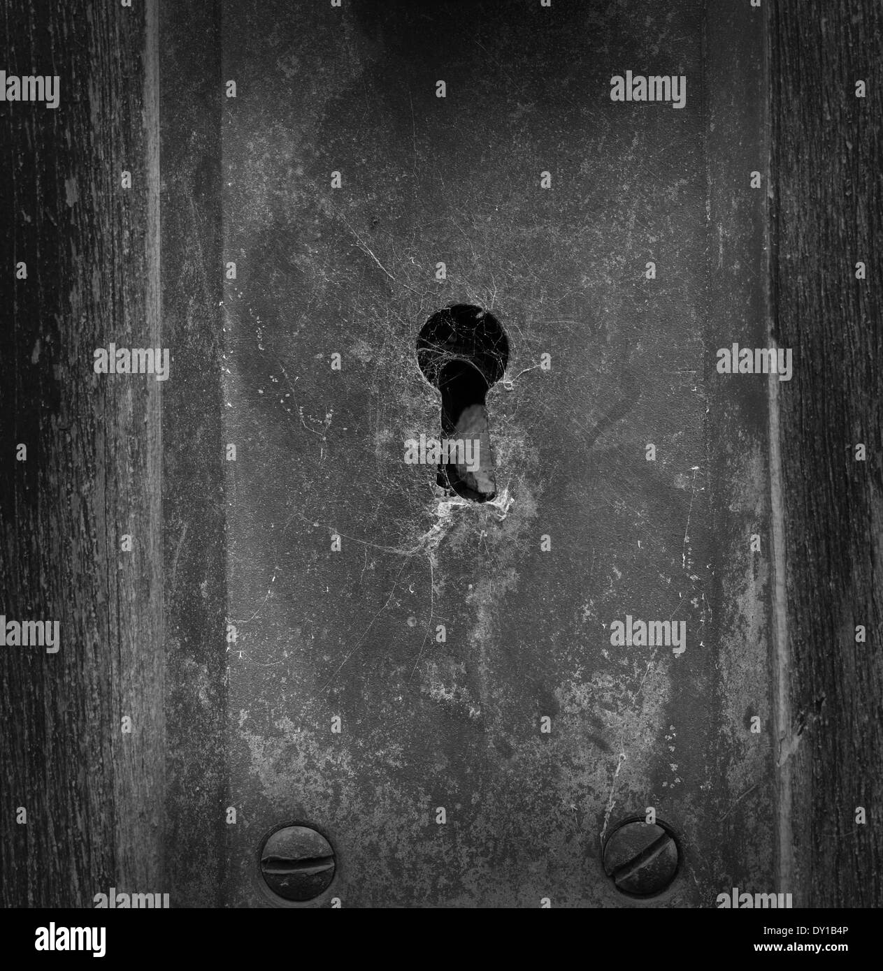 Foro chiave strisciante Foto Stock