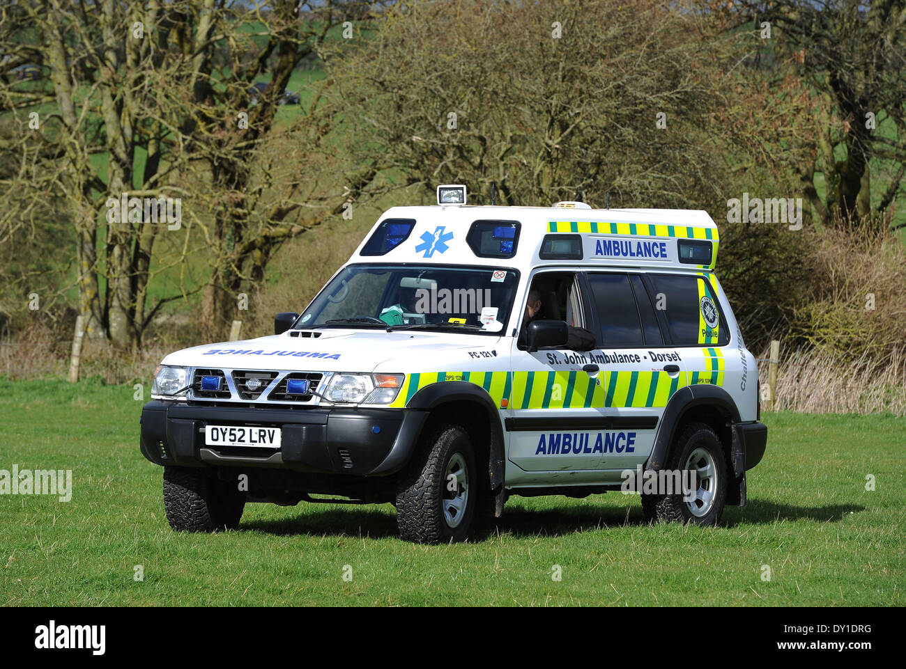 St John Ambulance Service veicolo, REGNO UNITO Foto Stock