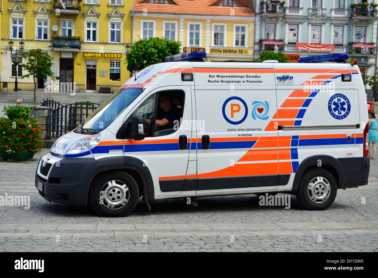 Ambulanza, Polonia Foto Stock