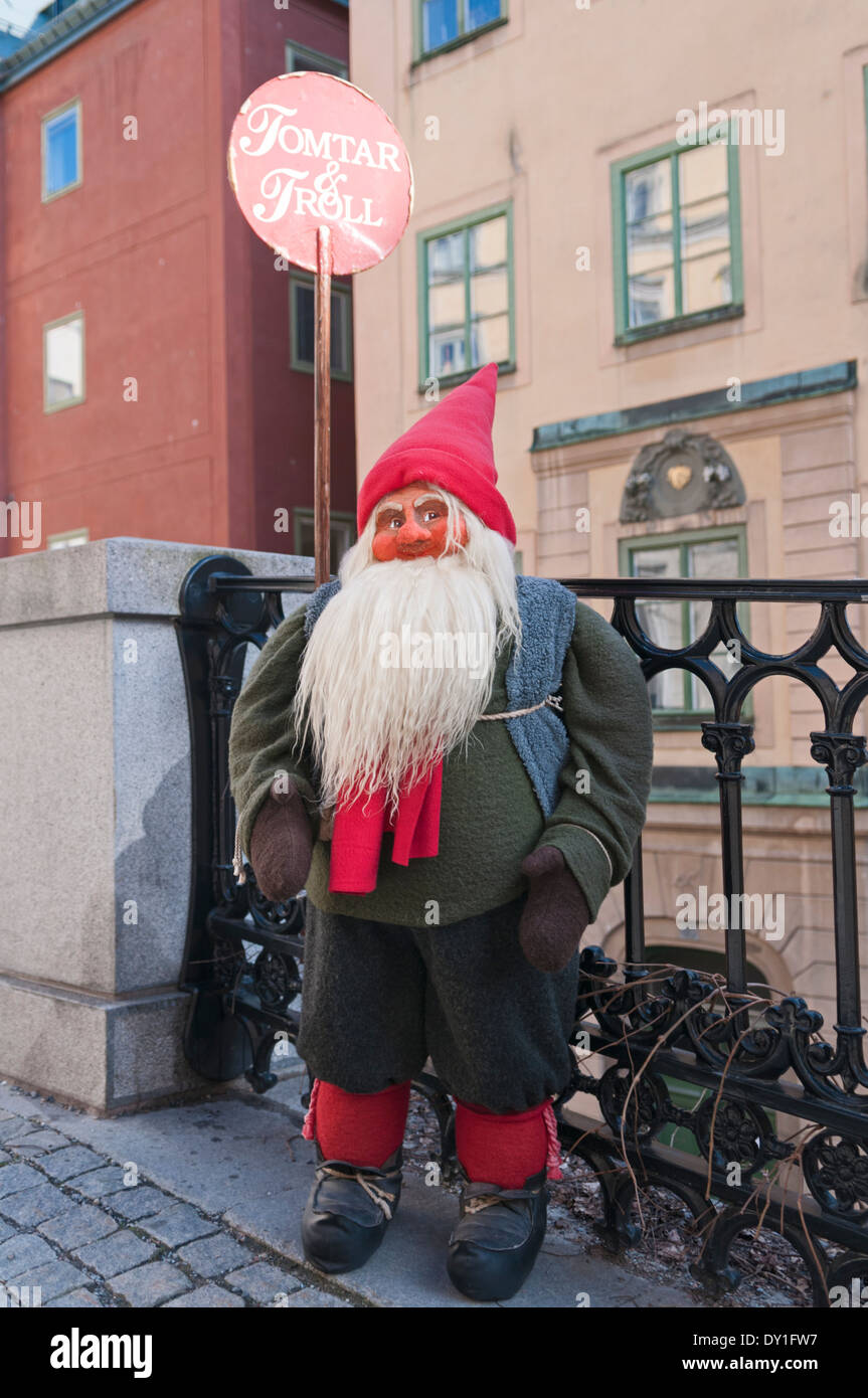Troll manichino Gamla Stan Stoccolma Svezia Foto Stock