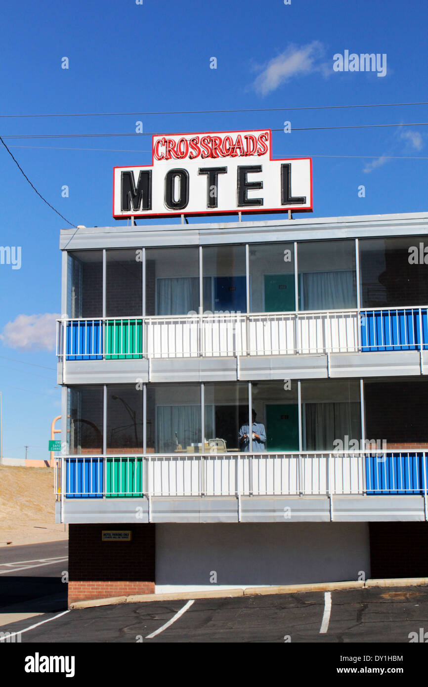 La rottura cattiva posizione TV, crocevia Motel di Albuquerque, Nuovo Messico, STATI UNITI D'AMERICA Foto Stock