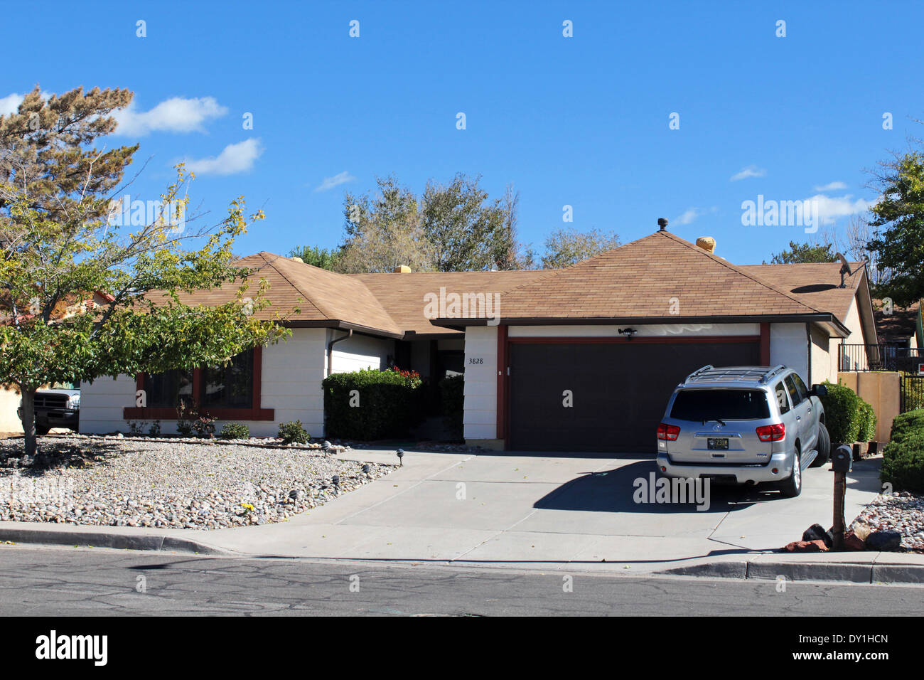 La rottura cattiva posizione TV, il bianco della residenza di Albuquerque, Nuovo Messico, STATI UNITI D'AMERICA Foto Stock
