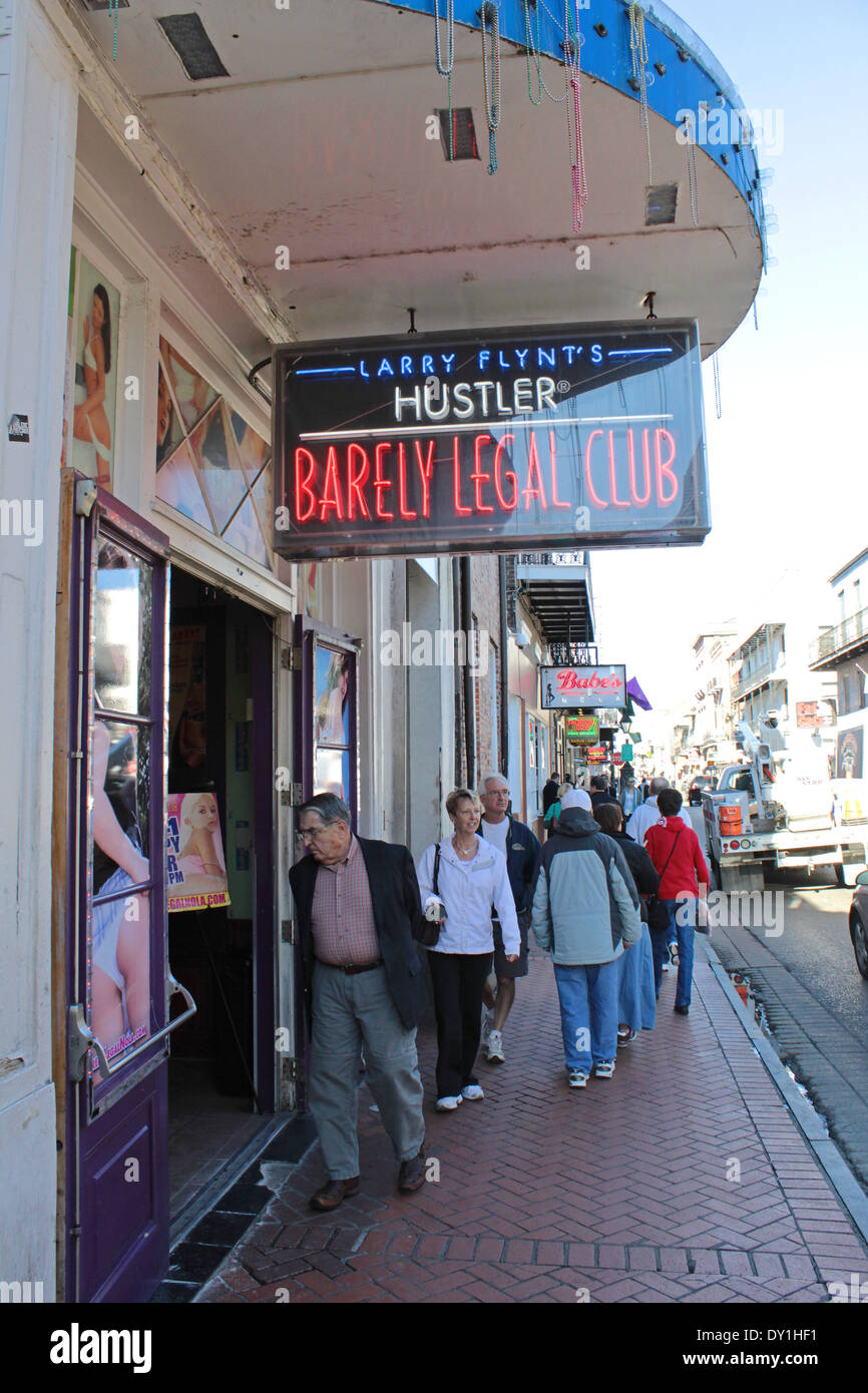 Larry Flynt è a mala pena legale segno Club, New Orleans, Louisiana, Stati Uniti d'America Foto Stock