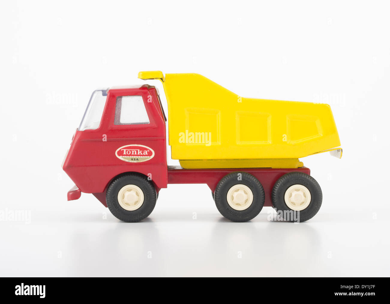 Tonka giocattoli #535 di rosso e di giallo Camion 1968 a 70's Foto Stock