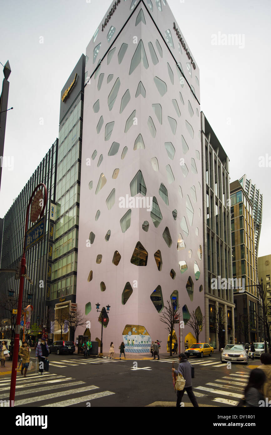 Mikimoto edificio, Ginza Tokyo Giappone. Foto Stock