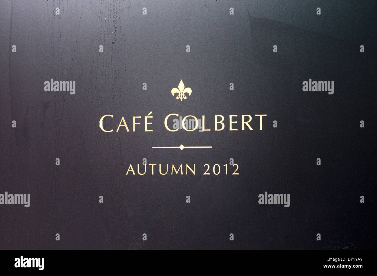 Café Logo Colbert Foto Stock