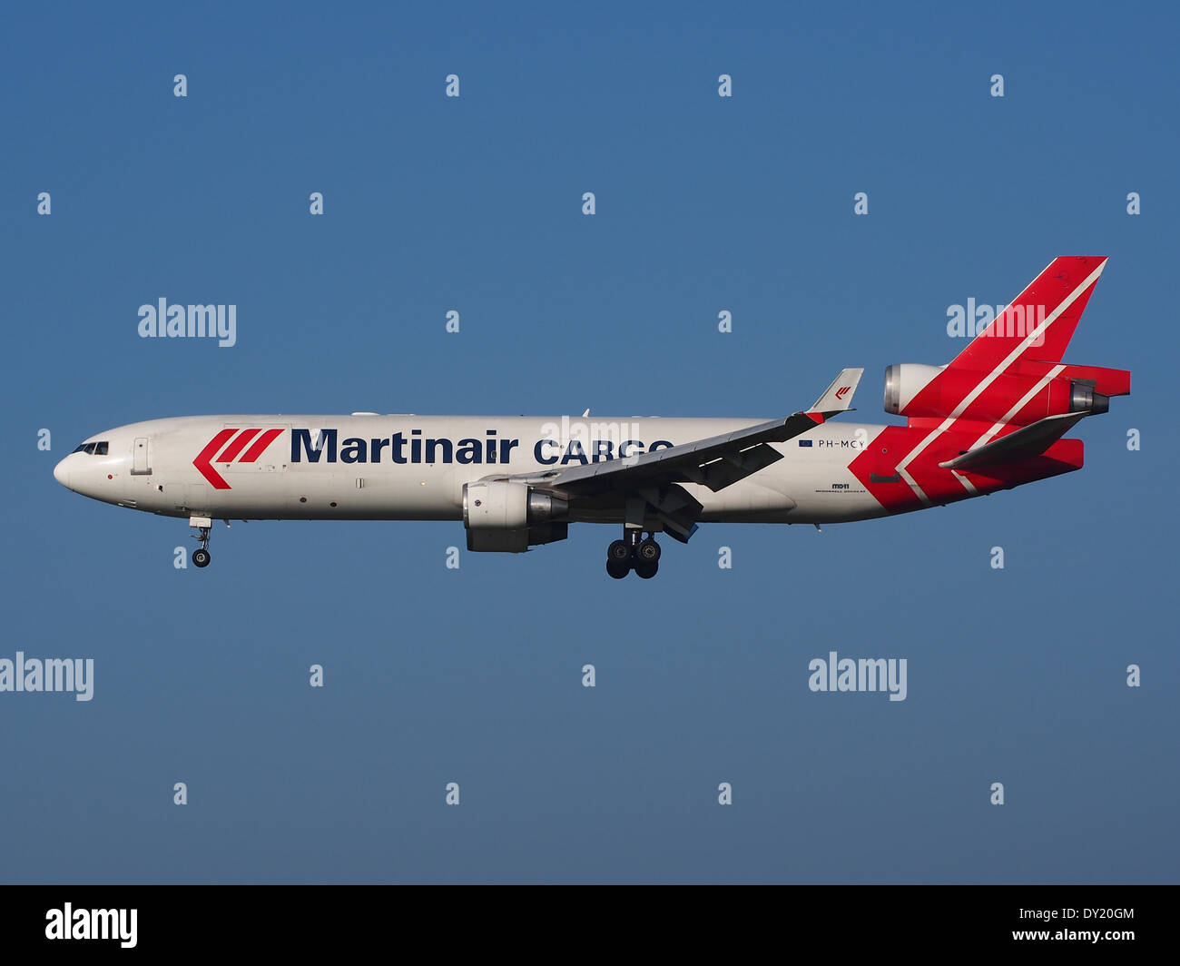 PH-MCY Martinair Holland McDonnell Douglas MD-11F, atterrando all'aeroporto di Schiphol (AMS - EHAM), Paesi Bassi, pic4 Foto Stock