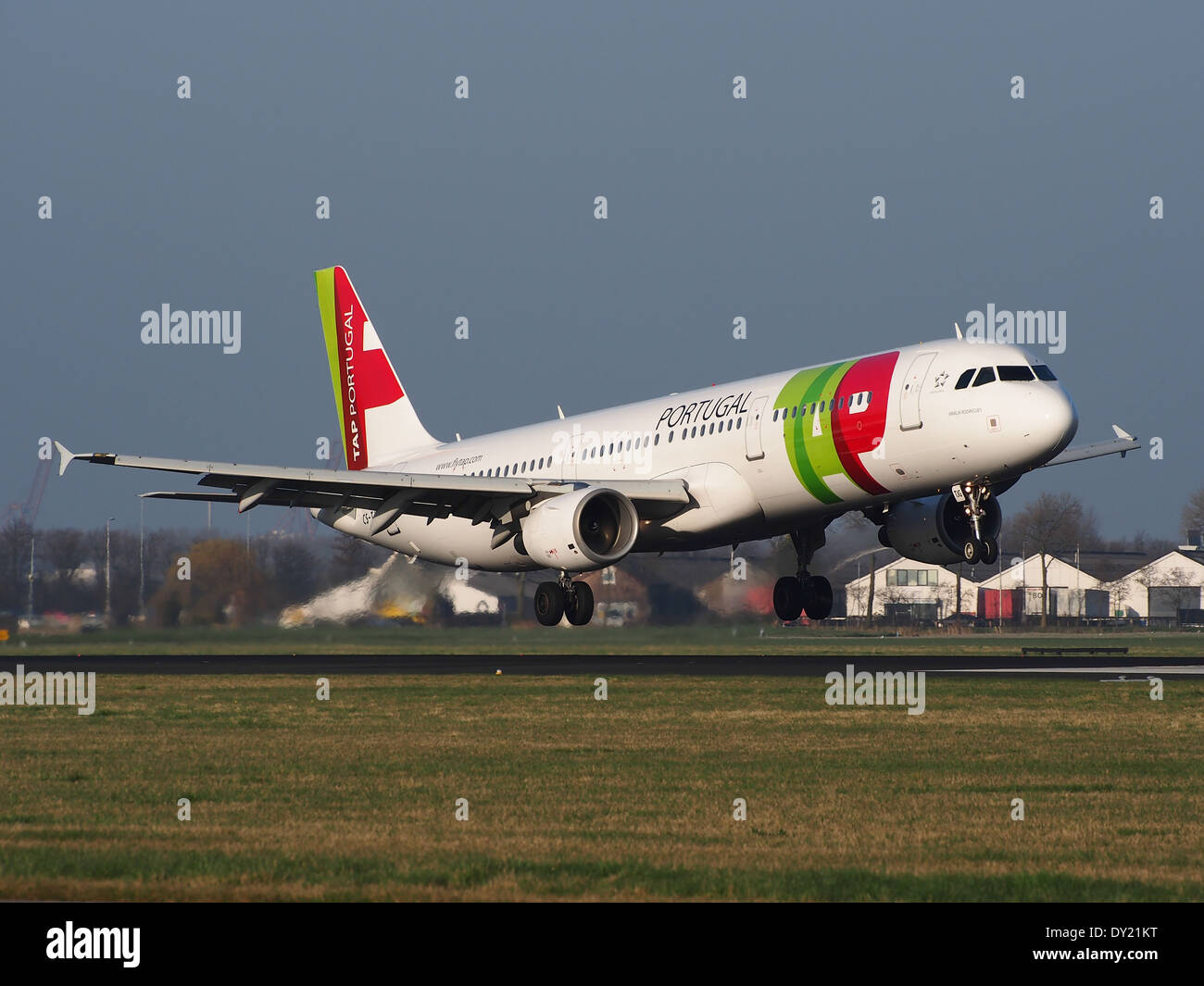 CS-TJG, Airbus A321-211, TAP Portugal, in atterraggio a AMS (Amsterdam Schiphol), pic2 Foto Stock