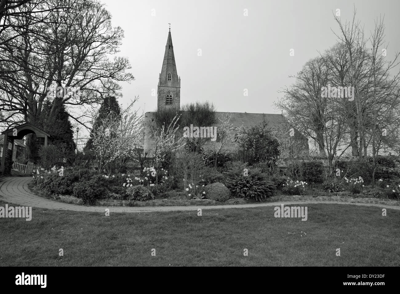 Chiesa di tutti i Santi di Brixworth Northamptonshire REGNO UNITO Foto Stock