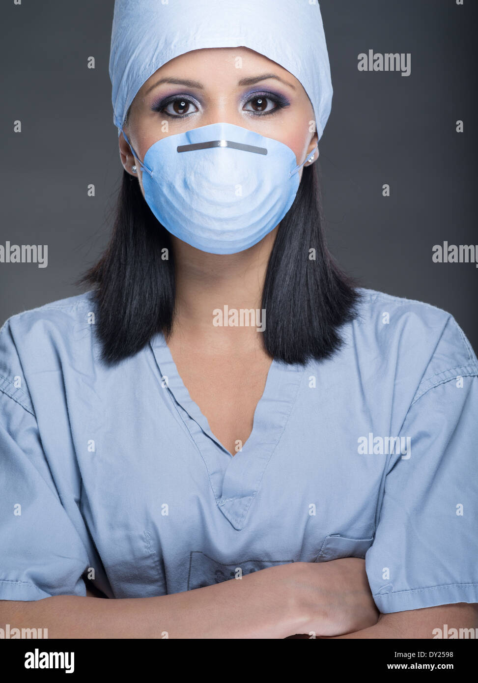 Medico donna / infermiere / chirurgo Foto Stock