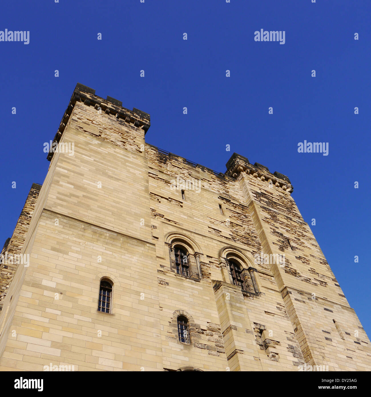 Il castello medievale di mantenere, Newcastle upon Tyne, England, Regno Unito Foto Stock