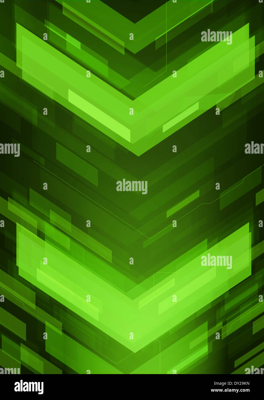 Tecnologia astratta frecce Foto Stock