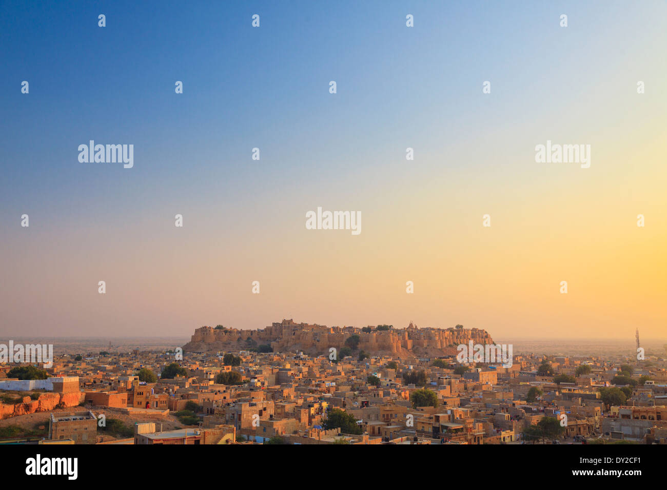 India Rajasthan, Jaisalmer, Jaisalmer Fort Foto Stock